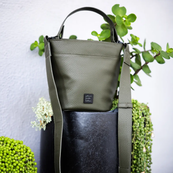 Petunia Pickle Bottom Petite Bucket Bag In Olive