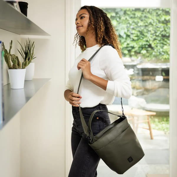 Petunia Pickle Bottom Pro Bucket Bag In Olive