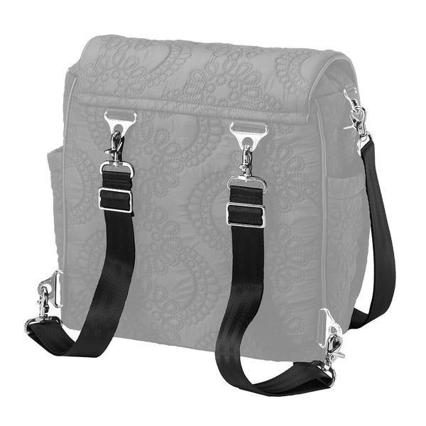 Petunia Pickle Bottom Strap Set In Black/Silver