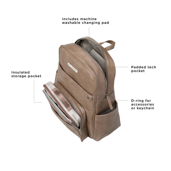 Petunia Pickle Bottom Sync Backpack In Mink