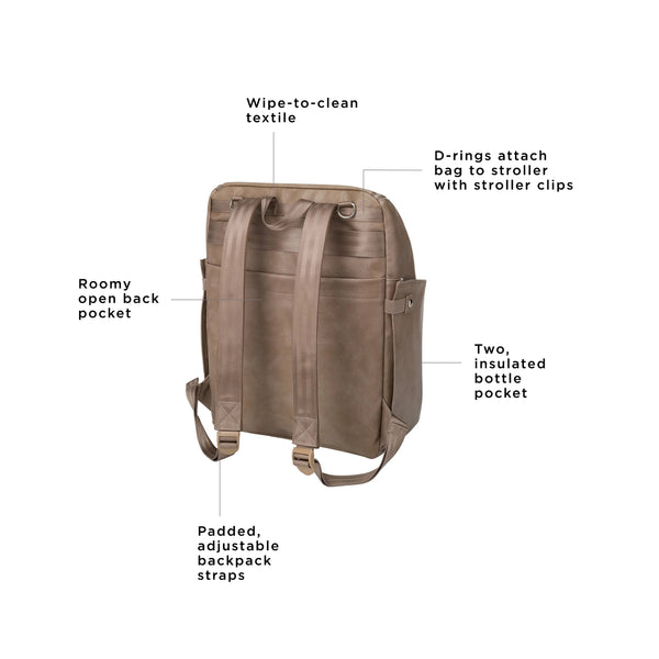 Petunia Pickle Bottom Tempo Backpack In Mink