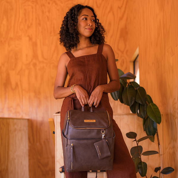 Petunia Pickle Bottom Tempo Backpack In Saddle