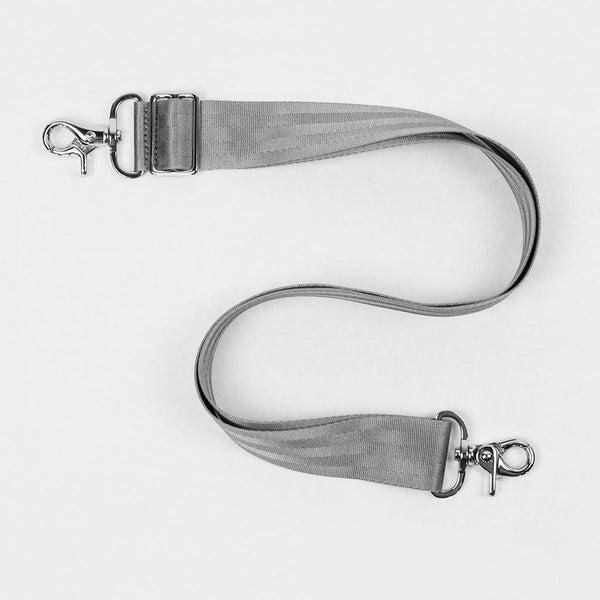 petunia pickle bottom Shoulder Strap 1.5 Inch in Grey/Silver