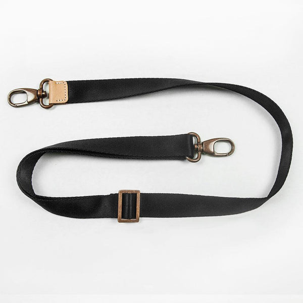 petunia pickle bottom Shoulder Strap 1 Inch in Black/Copper