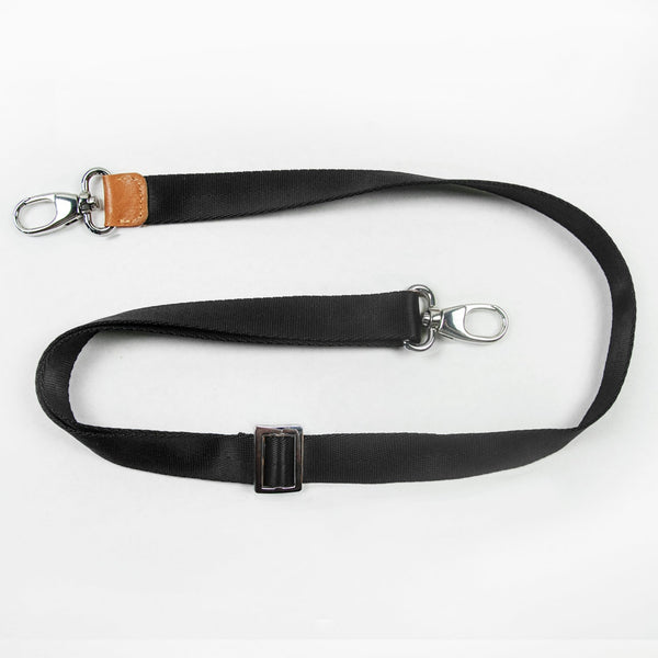 petunia pickle bottom Shoulder Strap 1 Inch in Black/Silver
