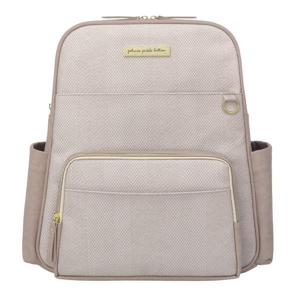 petunia pickle bottom Sync Backpack in Grey Matte Cable Stitch