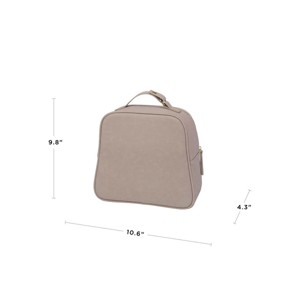 Petunia Pickle Bottom Tandem Bottle & Lunch Tote In Grey Matte Cable Stitch