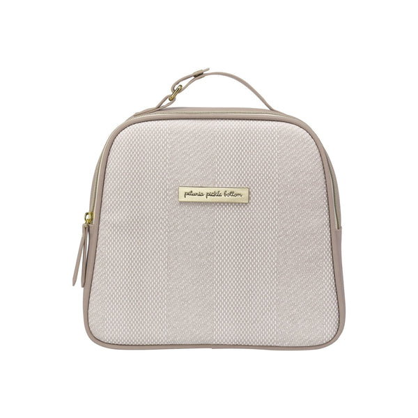 petunia pickle bottom Tandem Bottle & Lunch Tote in Grey Matte Cable Stitch