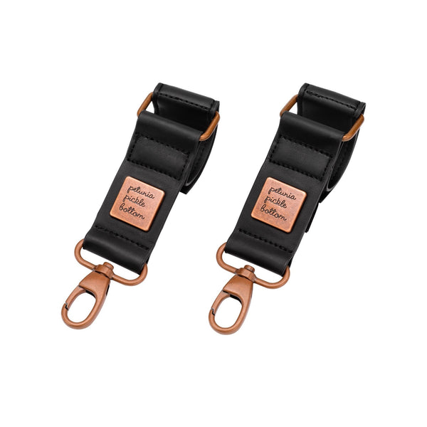 petunia pickle bottom Valet Stroller Clips Bag Hooks in Matte Black & Antique Copper