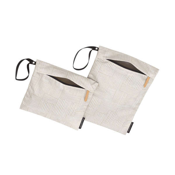 Petunia Pickle Bottom Wet Bag Duo In Checker Stitch