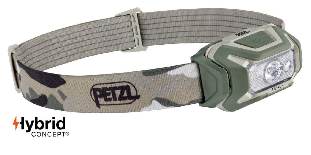 petzl ARIA® 1 RGB Waterproof and robust headlamp with white red green and blue lighting ideal for exploring nature at night. 350 lumens