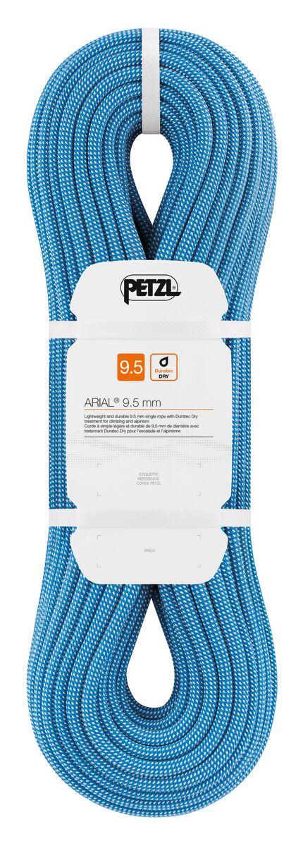 Petzl ARIAL® 9.5 Mm Lightweight And Durable 9.5 Mm Single Rope With Duratec Dry Treatment For Climbing And Mountaineering
