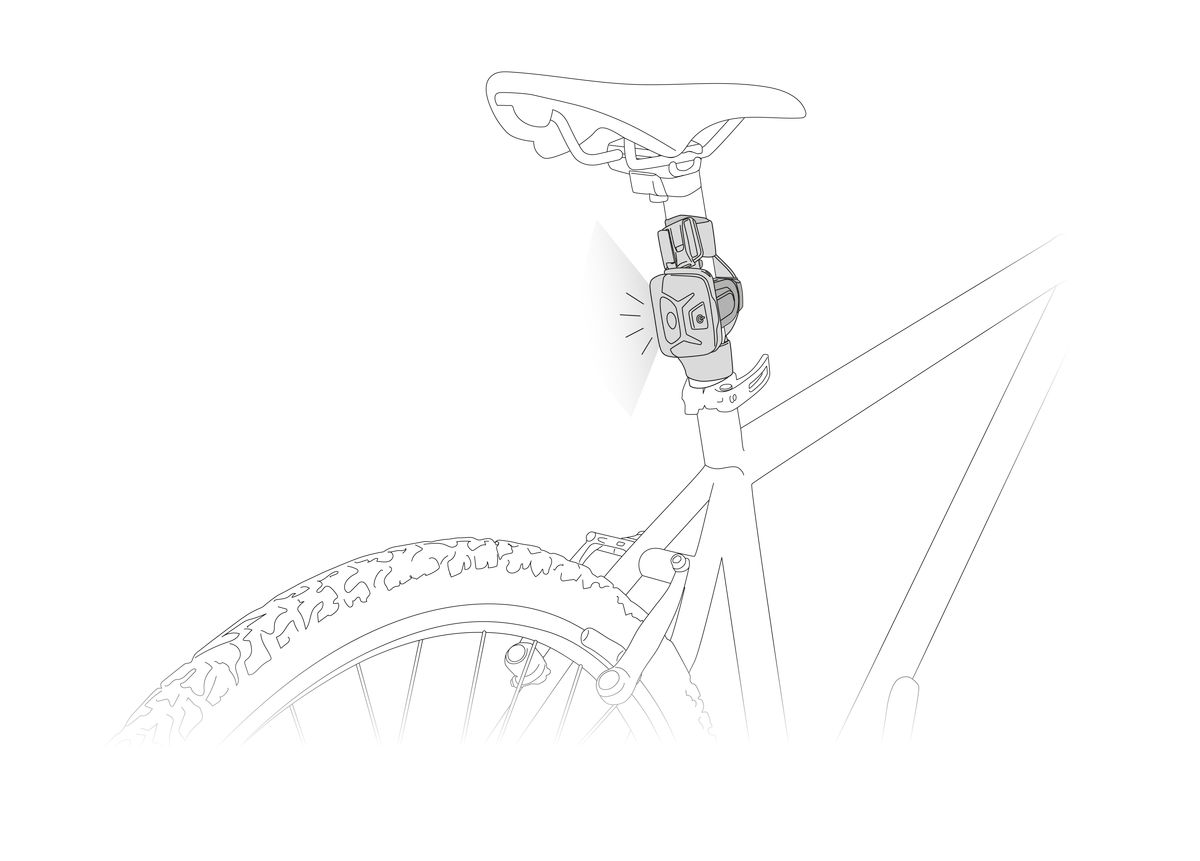 Petzl BIKE ADAPT Plate For Mounting A Petzl Headlamp On Bicycle Handlebars Or Seat Post