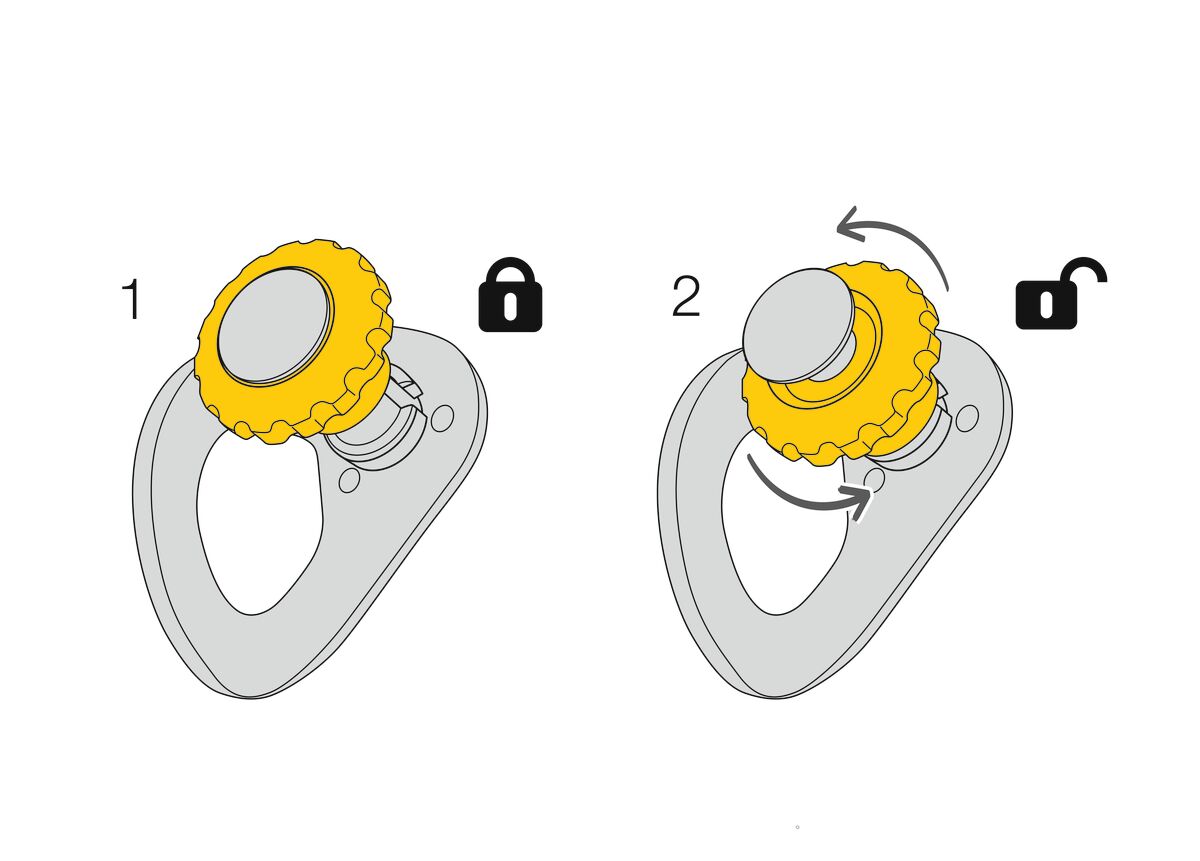 Petzl COEUR PULSE 12 Mm Removable Anchor With Locking Function