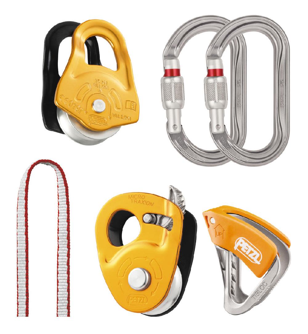 petzl CREVASSE RESCUE KIT Kit for hauling and self-rescue from crevasses
