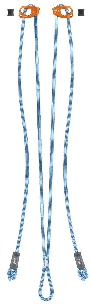 petzl DUAL EVOLV ADJUST Double lanyard with two adjustable arms for aid climbing