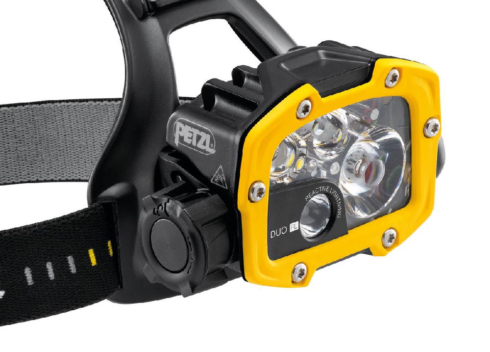 Petzl DUO® RL Ultra-powerful Waterproof And Rechargeable Headlamp Featuring REACTIVE LIGHTING® Technology. 2800 Lumens