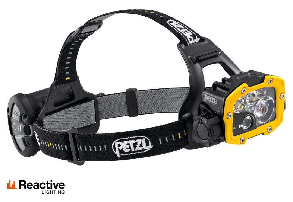 petzl DUO® RL Ultra-powerful waterproof and rechargeable headlamp featuring REACTIVE LIGHTING® technology. 2800 lumens