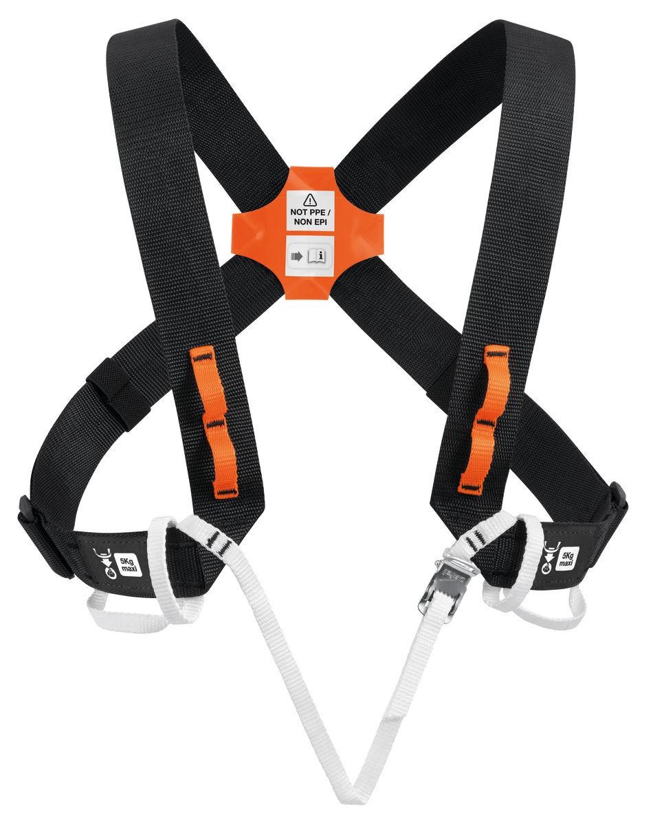 petzl EXPLO Shoulder straps for positioning a CROLL with gear loops petzl EXPLO Shoulder straps for positioning a CROLL with gear loops