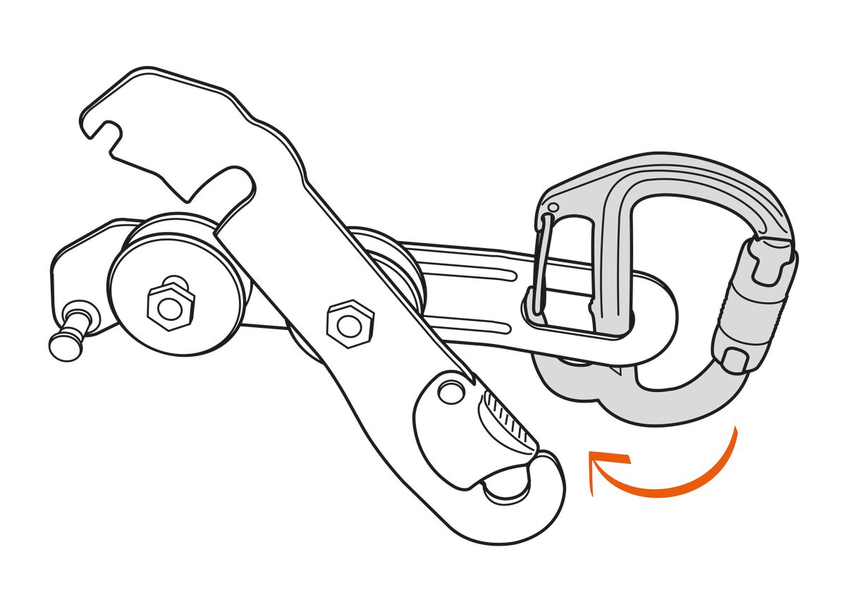 Petzl FREINO Z Carabiner With Friction Spur For STOP And SIMPLE Descenders