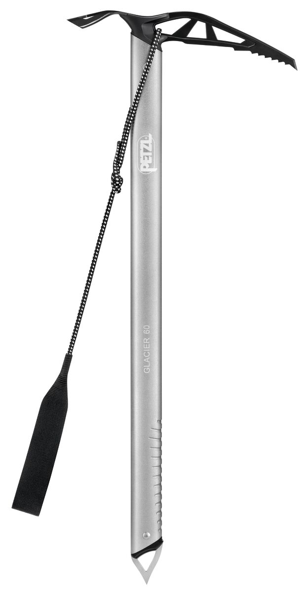 petzl GLACIER LINKIN Lightweight ice axe for glacier travel with leash