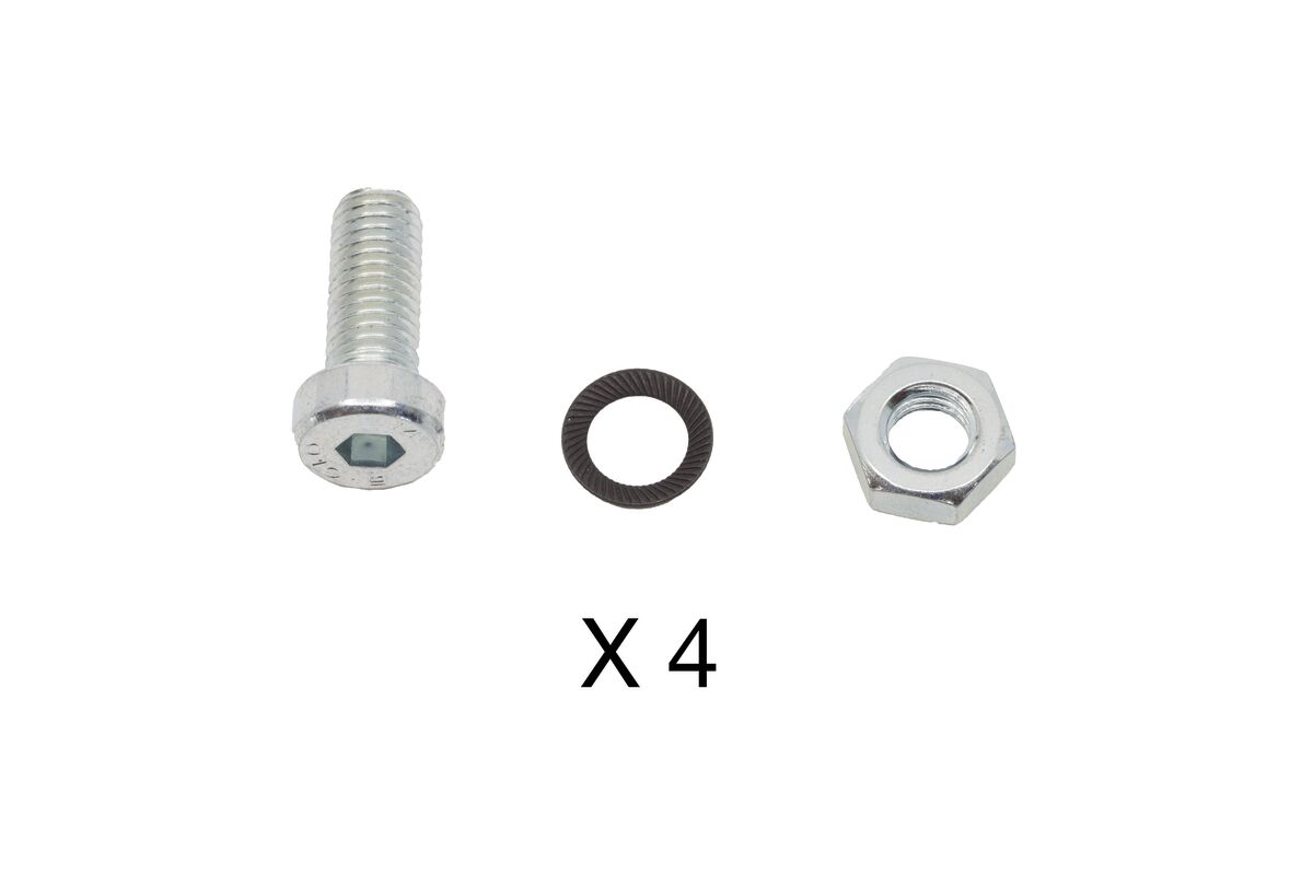 petzl Ice Axe Screw Replacement screw washer and nut for ice axe pick and accessories (pack of 4)