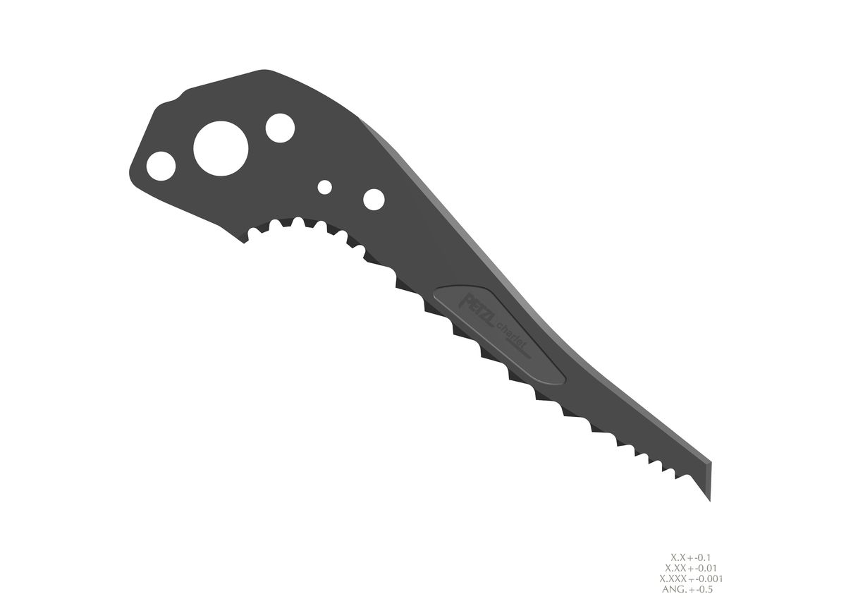 petzl ICE Pick for ice and mixed climbing designed for ice axes with modular heads