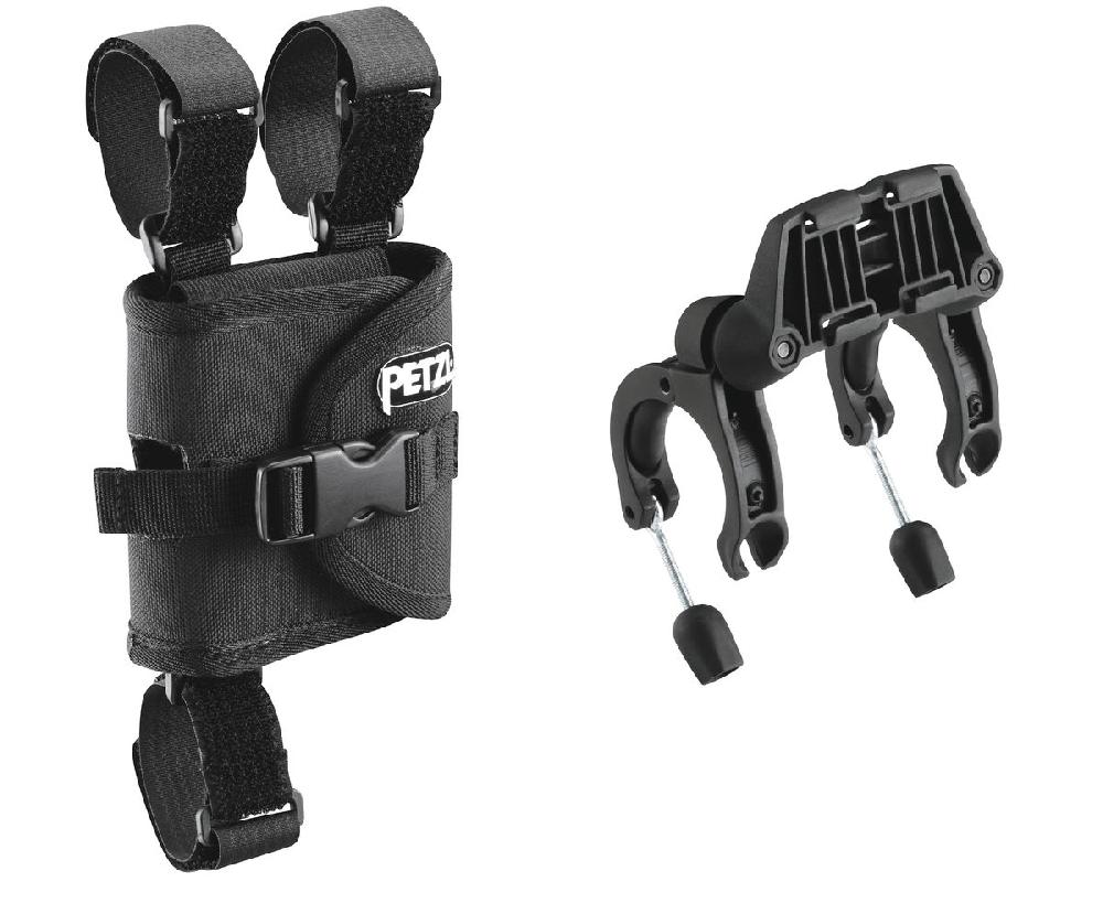 petzl Mount for Bicycle Handlebars Plates for mounting DUO headlamps on bicycle handlebars