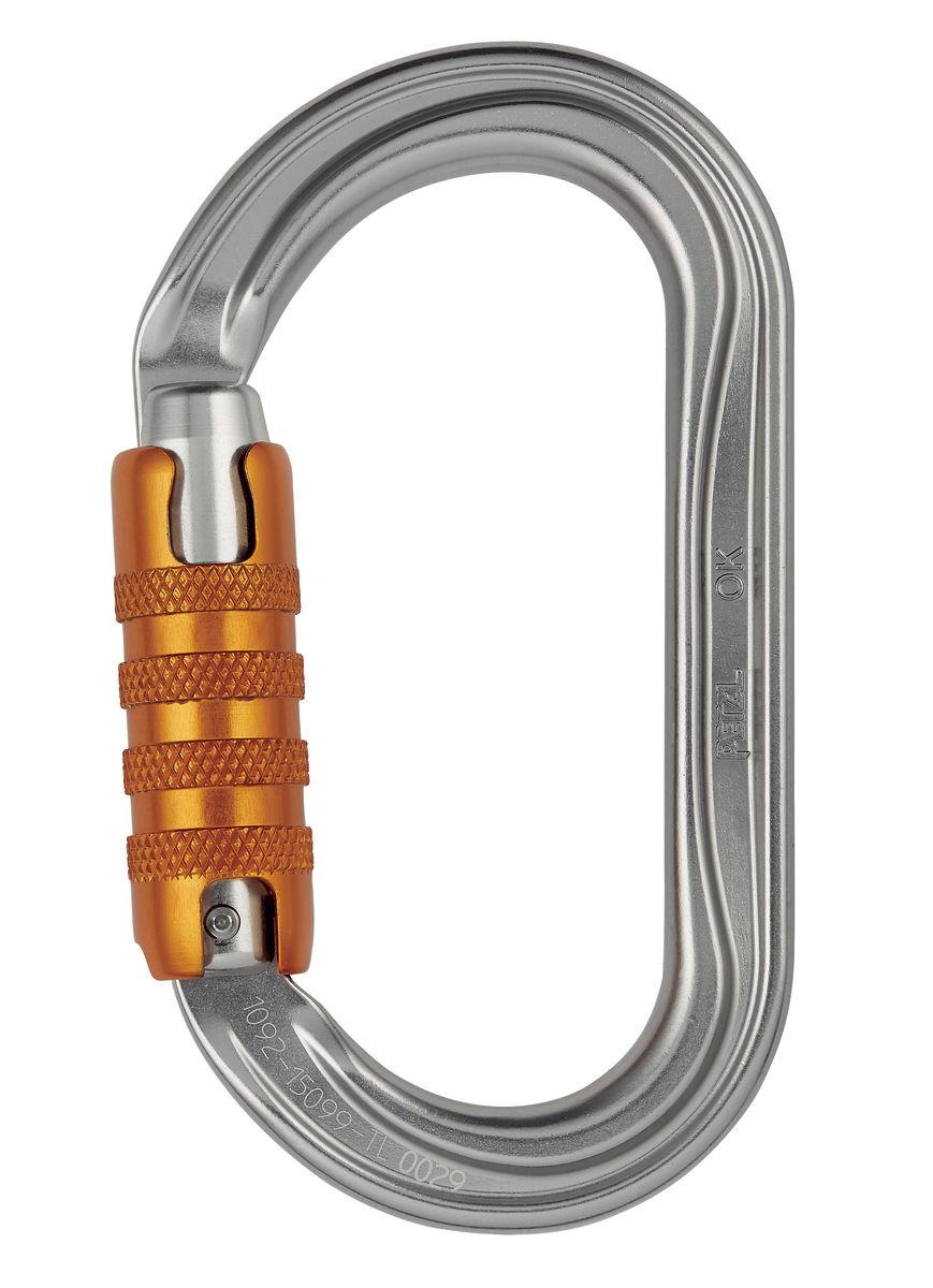 Petzl OK Oval Carabiner For Use With Pulleys And Ascenders