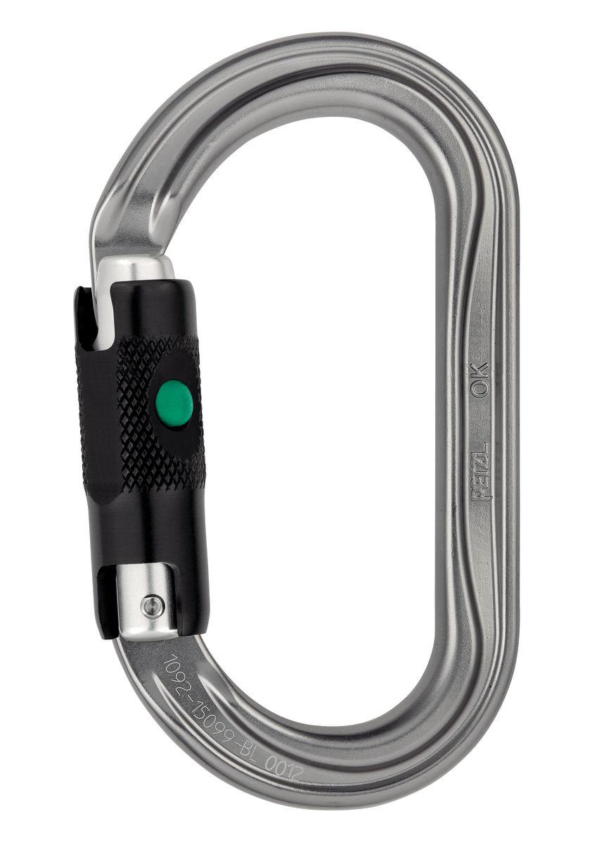 Petzl OK Oval Carabiner For Use With Pulleys And Ascenders