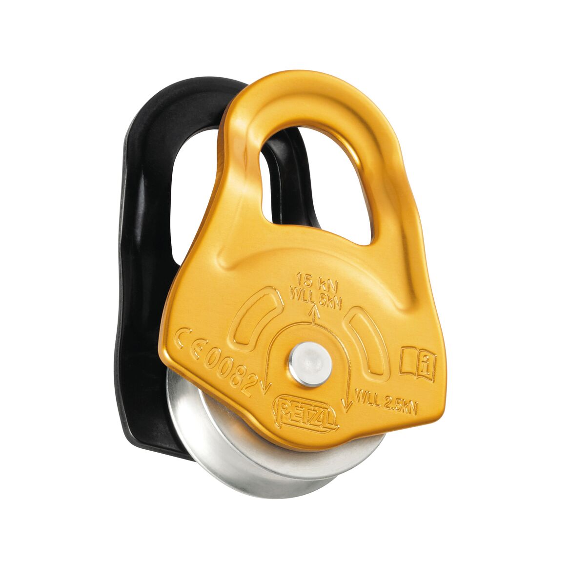 petzl PARTNER Compact pulley with swinging side plates