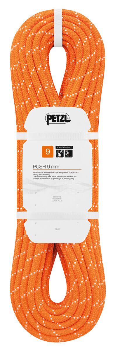 petzl PUSH 9 mm 9 mm low stretch kernmantle rope for canyoning and caving