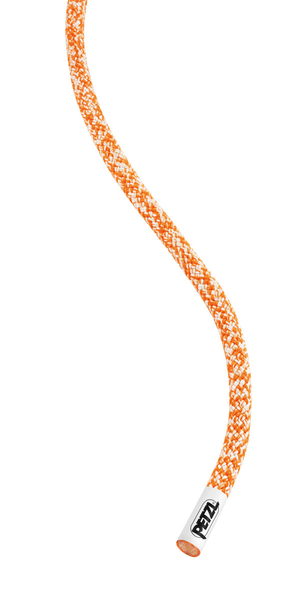 petzl RAD LINE 6 mm Ultra-light and compact hyperstatic cord designed for skiers doing crevasse rescue rappelling or roping up on a glacier to get out of a crevasse zone