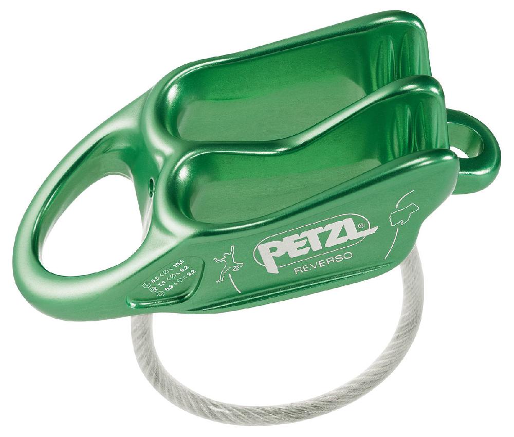 Petzl REVERSO® Versatile Lightweight Belay/rappel Device For Use With One Or Two Rope Strands And Ability To Belay A Second Climber From The Anchor