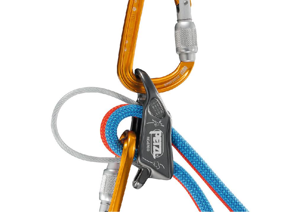 Petzl REVERSO® Versatile Lightweight Belay/rappel Device For Use With One Or Two Rope Strands And Ability To Belay A Second Climber From The Anchor