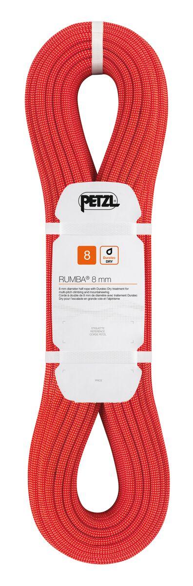petzl RUMBA® 8 mm 8 mm diameter half rope with Duratec Dry treatment for multi-pitch climbing and mountaineering petzl RUMBA® 8 mm 8 mm diameter half rope with Duratec Dry treatment for multi-pitch climbing and mountaineering