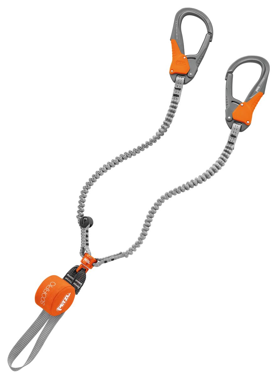 Petzl SCORPIO® EASHOOK SW Via Ferrata Lanyard With EASHOOK Carabiners And Swivel