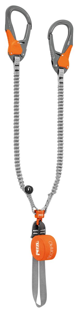 petzl SCORPIO® EASHOOK SW Via ferrata lanyard with EASHOOK carabiners and swivel