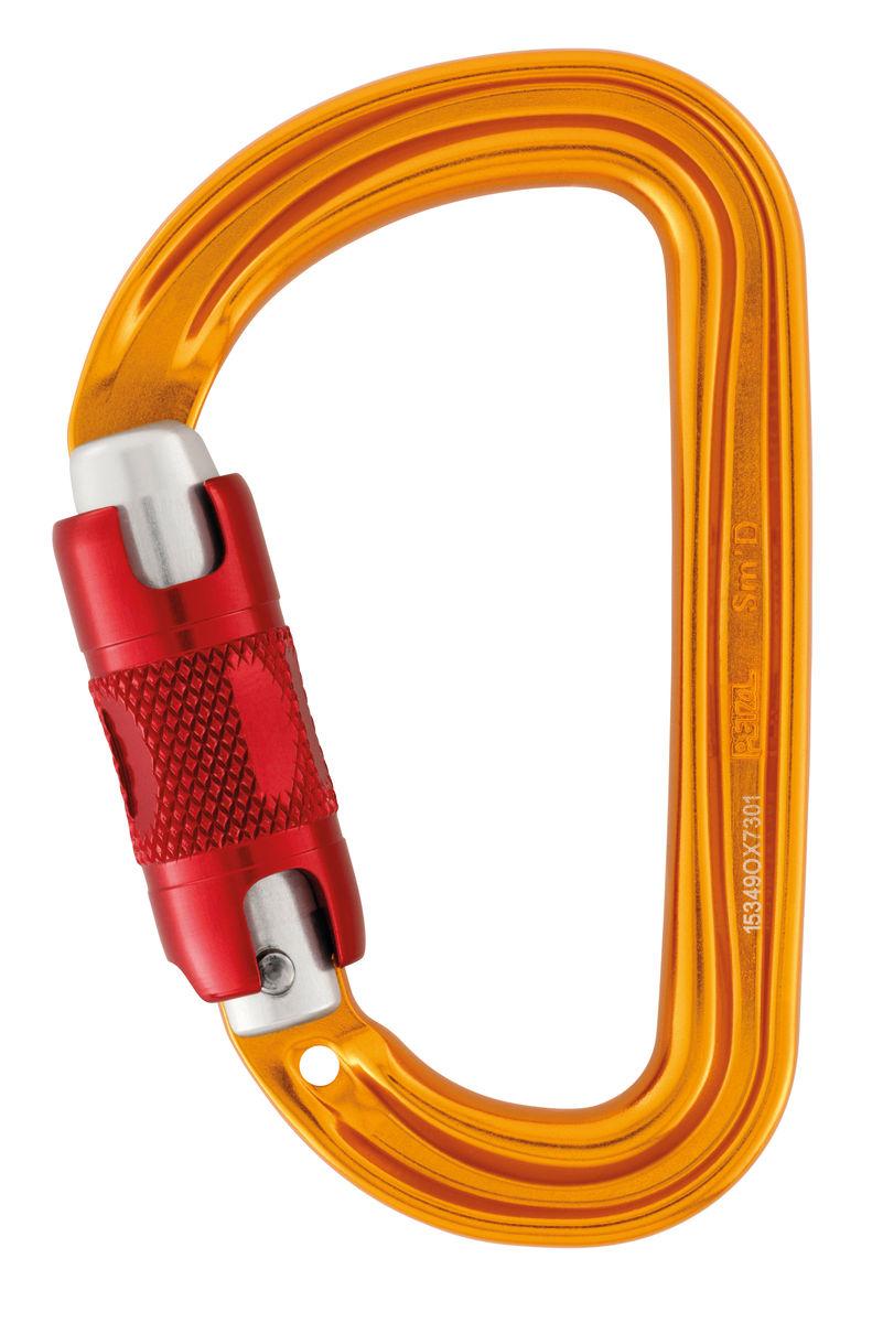 Petzl Sm’D Highly Versatile Lightweight Compact D-shaped Locking Carabiner
