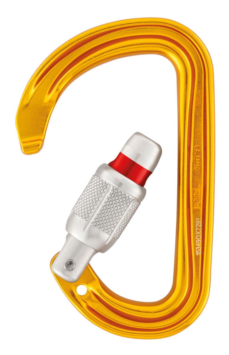 Petzl Sm’D Highly Versatile Lightweight Compact D-shaped Locking Carabiner