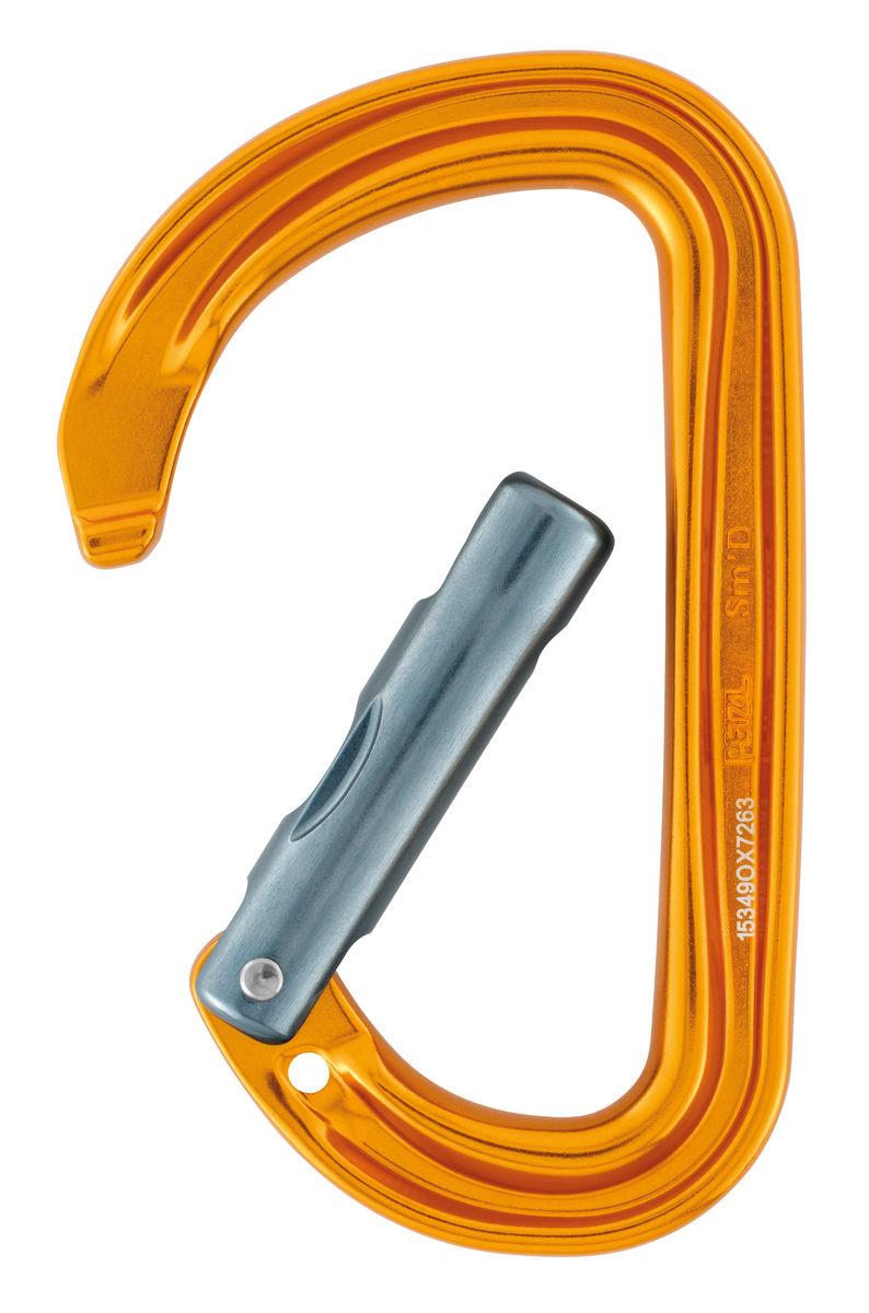 Petzl Sm’D WALL Compact Lightweight D-shaped Carabiner Ideal For Aid Climbing And Racking Gear