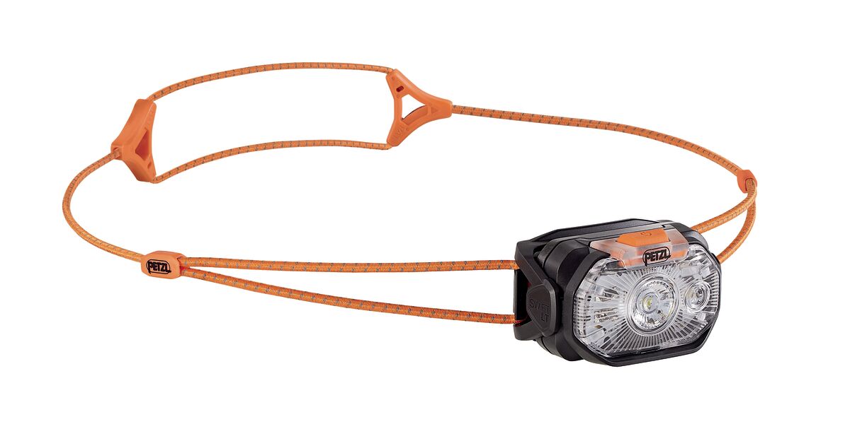 Petzl SWIFT® LT Ultra-compact Lightweight And Rechargeable Headlamp. 380 Lumens