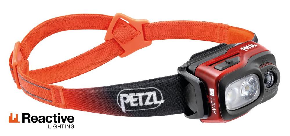 petzl SWIFT® RL Compact ultra-powerful and rechargeable headlamp featuring REACTIVE LIGHTING® technology. 1100 lumens