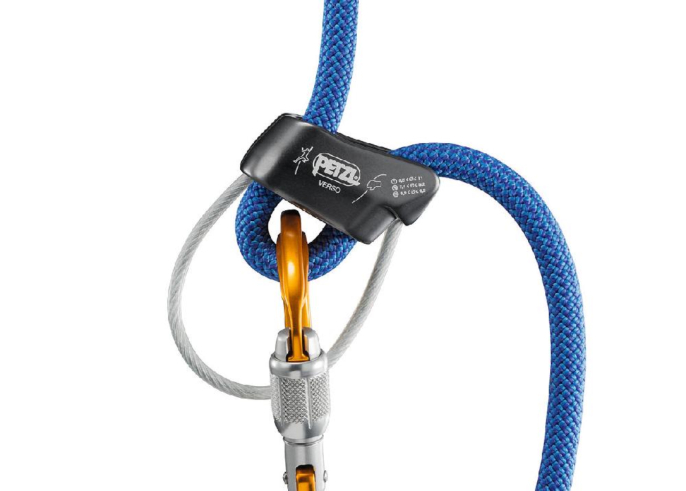 Petzl VERSO Compact Lightweight Belay/rappel Device For Use With One Or Two Rope Strands And For Rappelling
