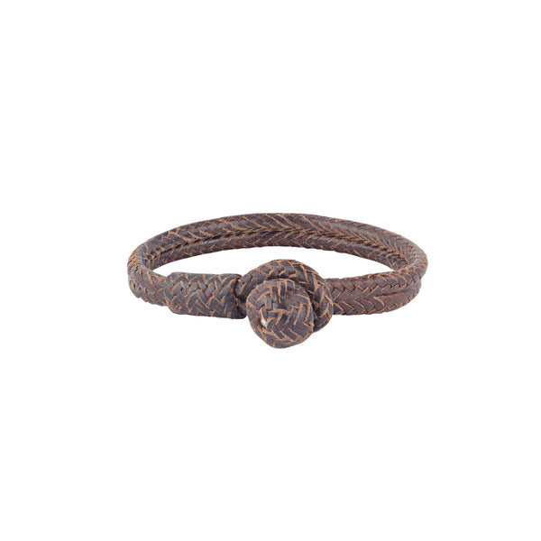 Peyote Bird Aaron Lopez Braided Split Leather Bracelet