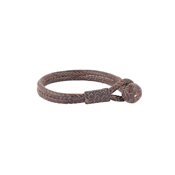 peyote bird Aaron Lopez Braided Split Leather Bracelet