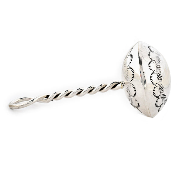 peyote bird Bertha Begay Sterling Silver Baby Rattle