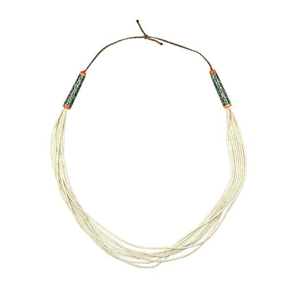 peyote bird Farrell And Rey Pacheco Heishi Necklace