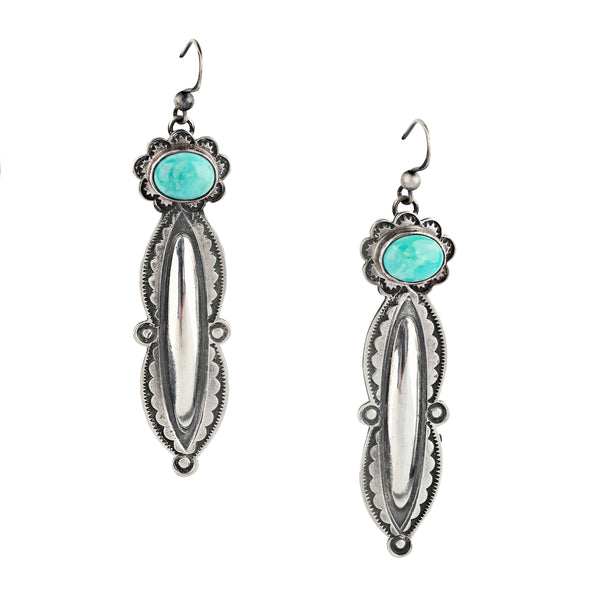 peyote bird Jennifer Medina Turquoise Trail Earrings