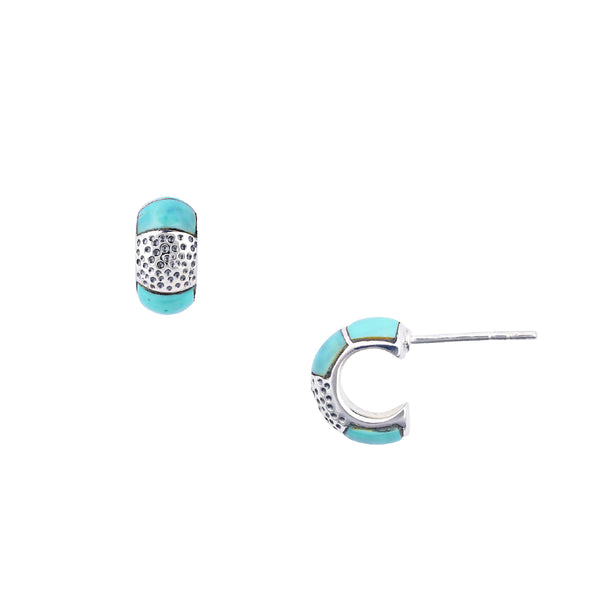 peyote bird Abstract Hoop Earrings